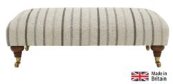 Heart of House - Sherbourne Striped Large Footstool - Natural